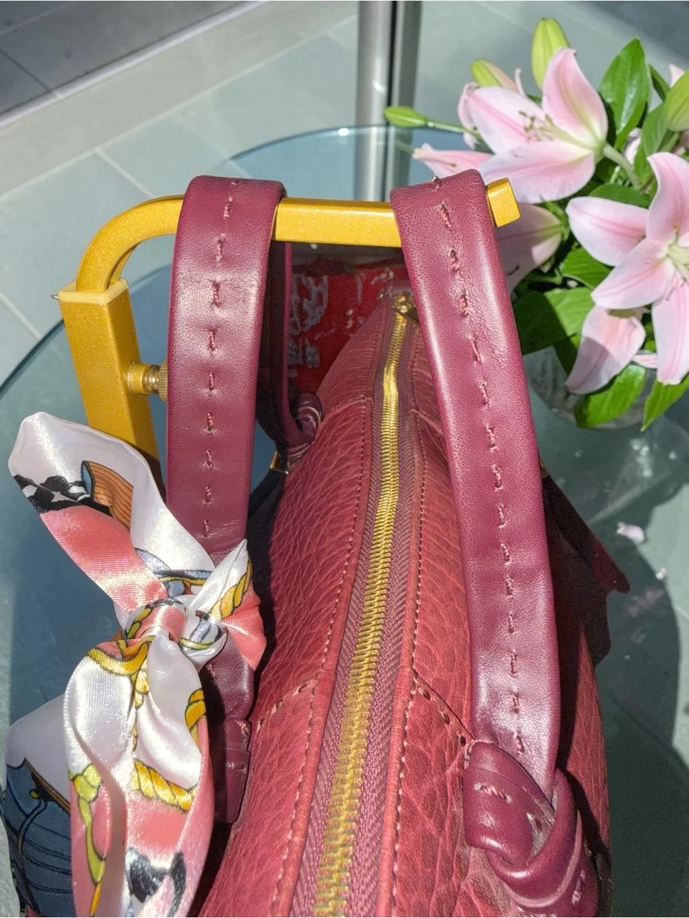 Ted Baker Olmia in OxBlood Crossbod Tote- Like New - Picture 10 of 13